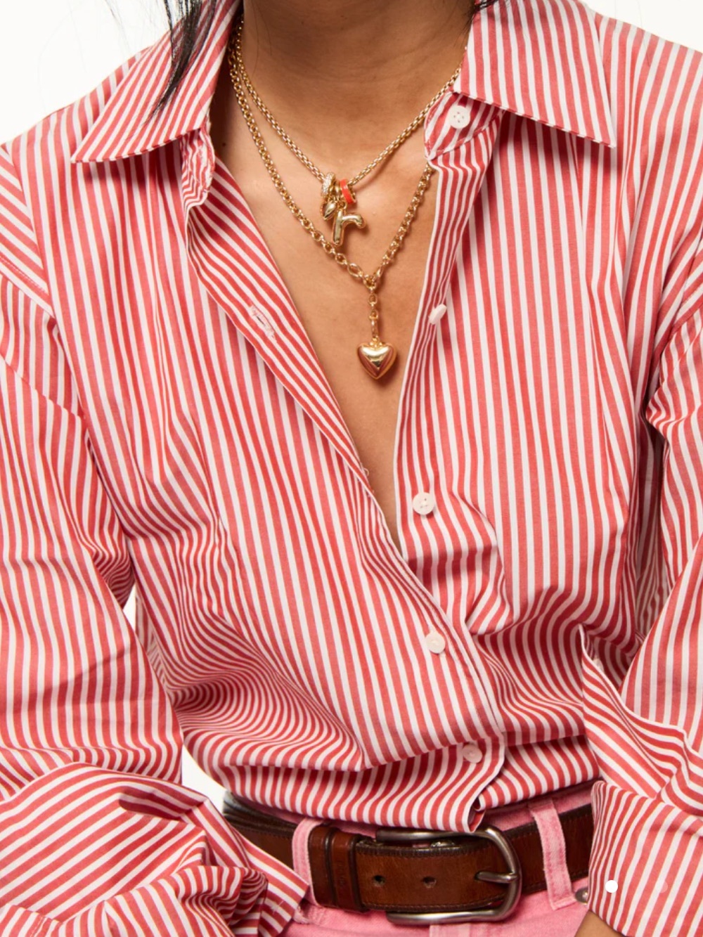 NWOT Roxanne Assoulin The Mini Puffy Heart Charm Necklace